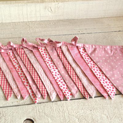 Pink Baby Girl Fabric Bunting