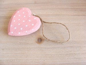 Pink Polka Dot Heart 3