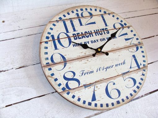 Beach Huts For Hire Small Wall Clock 2