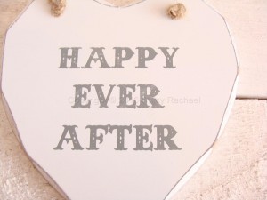 Happy Ever After Hanging Heart Plaque 2