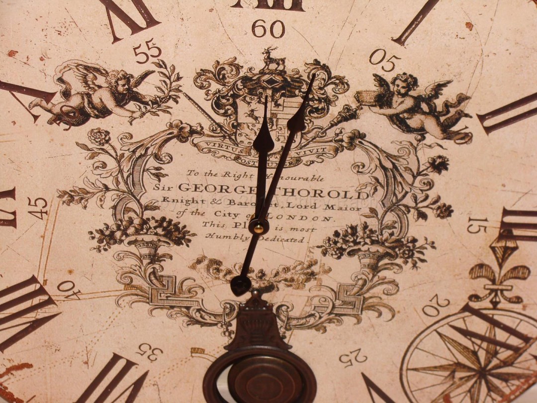 Vintage Cream Pendulum Large Wall Clock Chicy Rachael