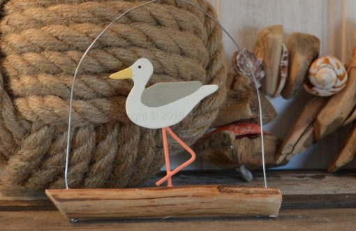 Hanging Seagull On Driftwood