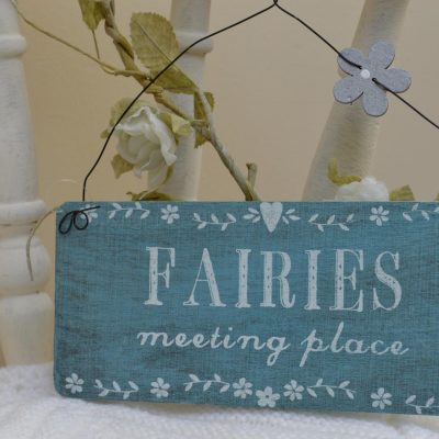 Hanging Fairies Meeting Place Sign