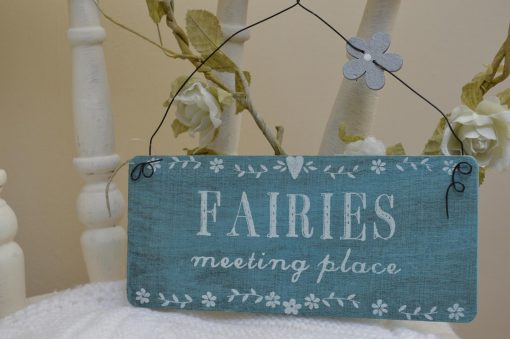 Hanging Fairies Meeting Place Sign
