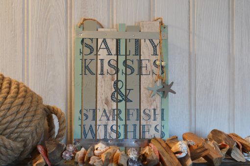Salty Kisses And Starfish Wishes Sign