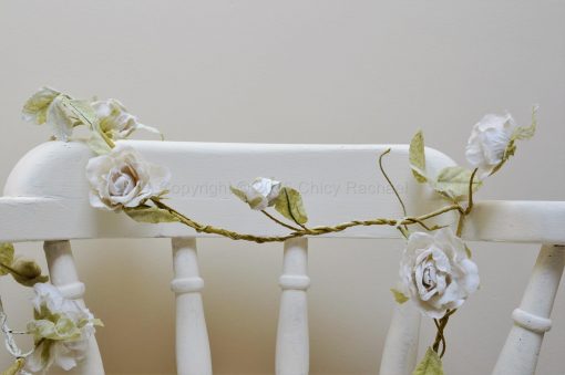 Cream Rose Flower Long Garland