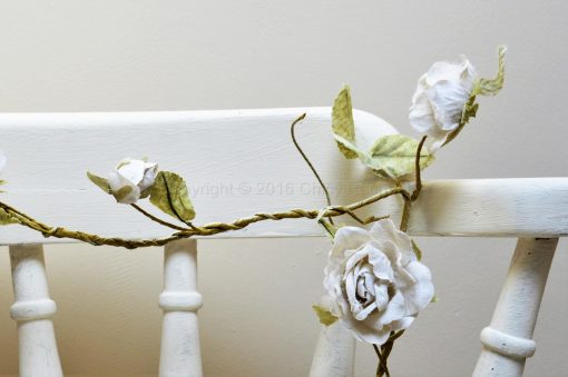 Cream Rose Flower Garland - Image 2