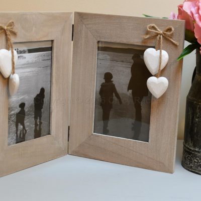 Double Wooden Picture Frame