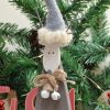 Standing Wooden Grey Reindeer 2