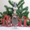 Standing Wooden Grey Reindeer