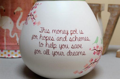 White Blossom Pot Of Dreams Money Pot 5