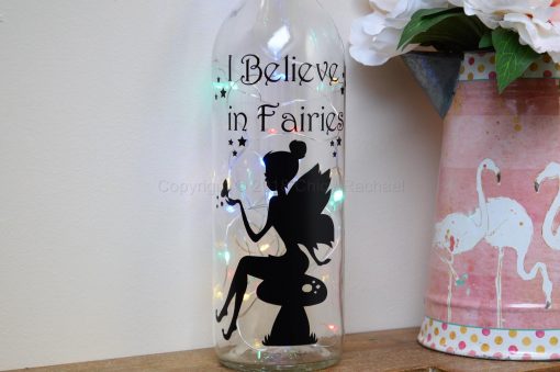 Handmade Fairy Toadstool LED Light Up Bottle