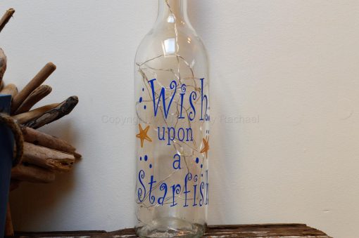 Handmade Wish upon A Star LED Light Up Bottle