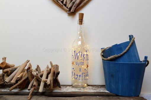 Handmade Wish upon A Star LED Light Up Bottle